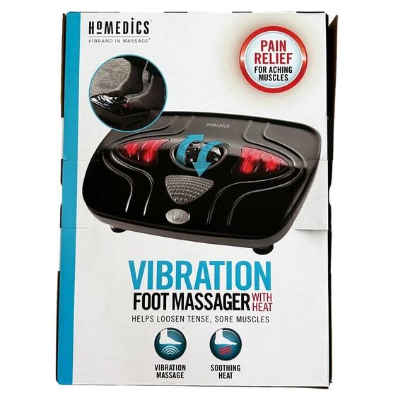NEW Homedics Vibration Foot Massager with Heat #1 in Massage Health Foot Care - Picture 2 of 11